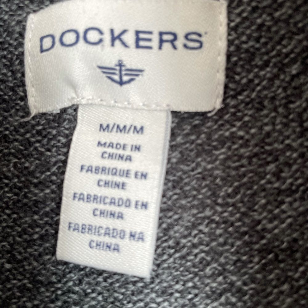 Dockers 1/4 Zip Pullover Lightweight Men M - Picture 6 of 8